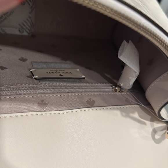 KATE SPADE New York Croc Embossed Leather Top Handle Satchel in Bone, NWT - Picture 12 of 16